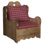 fauteuil salon bois massif