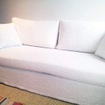 housse de canape blanc