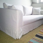 housse de canape blanc