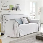 housse de canape blanc