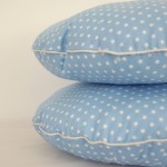 coussin bleu