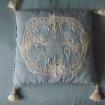 coussin bleu