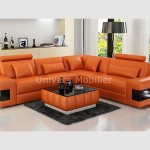 housse de canapé orange