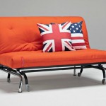 housse de canapé orange