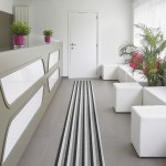 tapis salle de bain noir et blanc