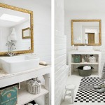 tapis salle de bain noir et blanc