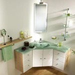 armoire salle de bain d'angle