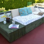banquette jardin bois
