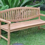 banquette jardin bois