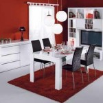 meuble salon design laqué blanc