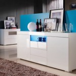 meuble salon laqué blanc