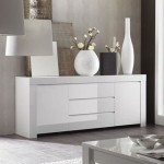 meuble salon laqué blanc