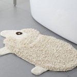 tapis salle de bain chenille