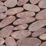 tapis salle de bain imitation galets