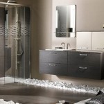 tapis salle de bain imitation galets