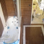 tapis salle de bain imitation galets