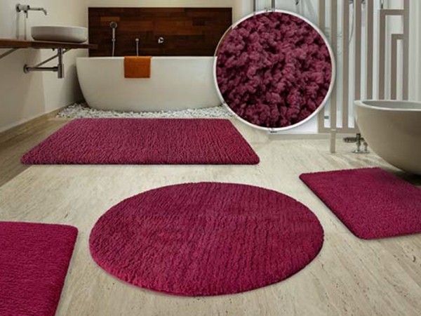 tapis salle de bain turquoise