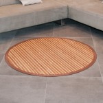 tapis salon bambou