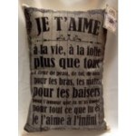 coussin je t'aime maman