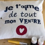 coussin je t'aime maman