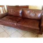 canapé cuir marron clair