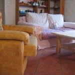 housse de canapé rose pale