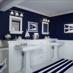 tapis salle de bain bleu
