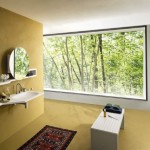 tapis salle de bain rouge et noir