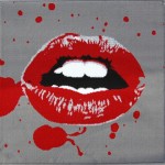 tapis salle de bain rouge et noir