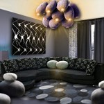 tapis salon forme galet