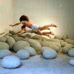 tapis salon forme galet