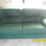 canapé cuir retourné