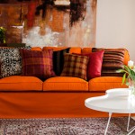 coussin orange ikea