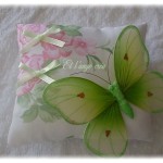 coussin vert d'eau