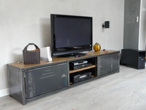 meuble salon industriel