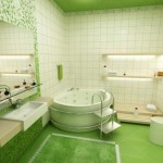 tapis salle de bain vert foncé