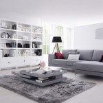 tapis salon gris conforama