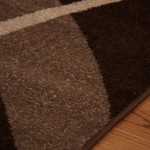 tapis salon marron chocolat