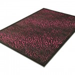 tapis salon framboise